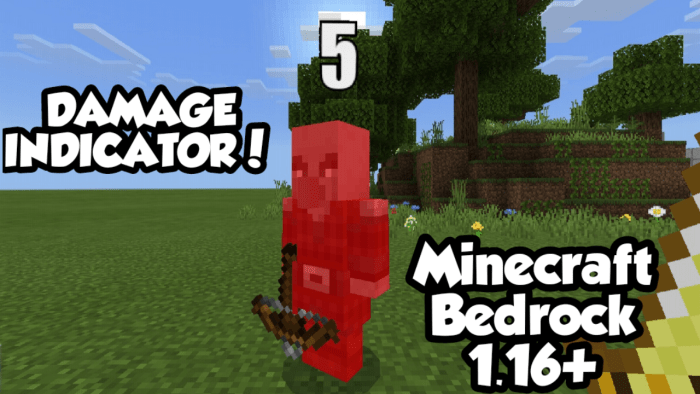 Damage Indicator v2 Minecraft addon