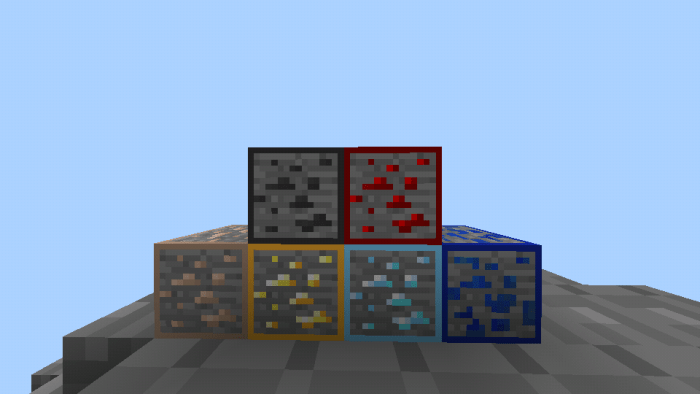 Animated Outlined Ores (1.16) Minecraft texture pack