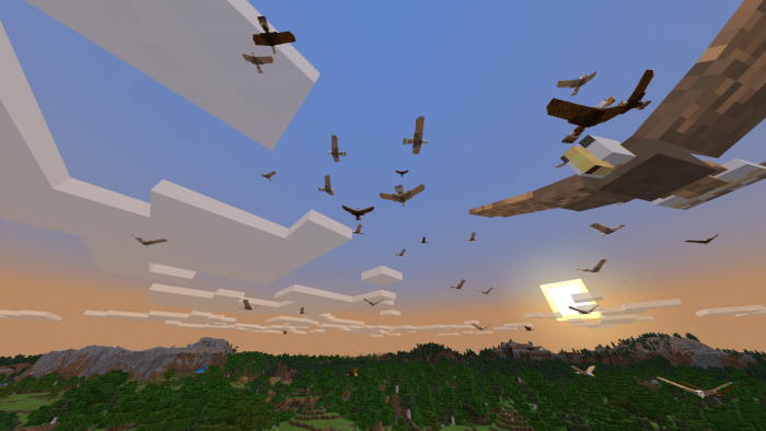Hawks and Crows and Seagulls Minecraft addon