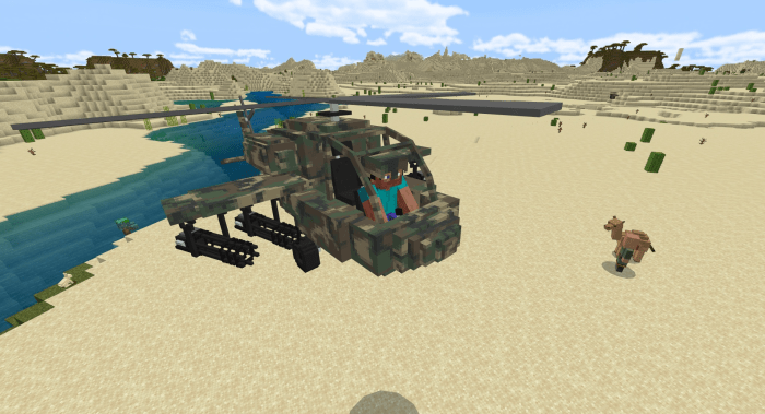 AH-64 Apache Minecraft addon