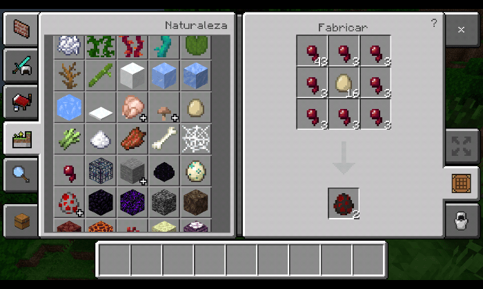 Crafting of Egg Generator Minecraft addon