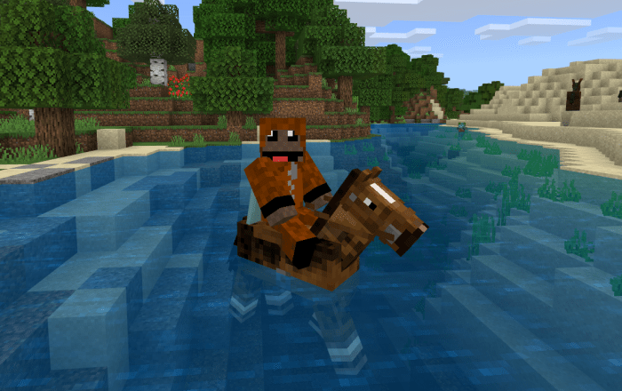 No More Water Dismounts (1.16) Minecraft addon