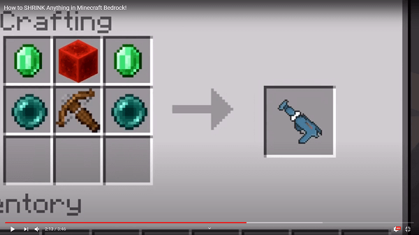 Shrink Ray Minecraft addon