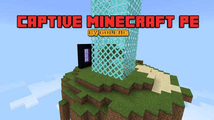 Captive Island PE Minecraft map
