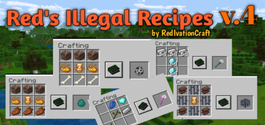 Illegal Recipes Minecraft addon