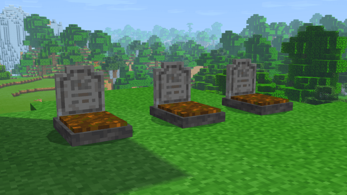 Player Graves Minecraft addon