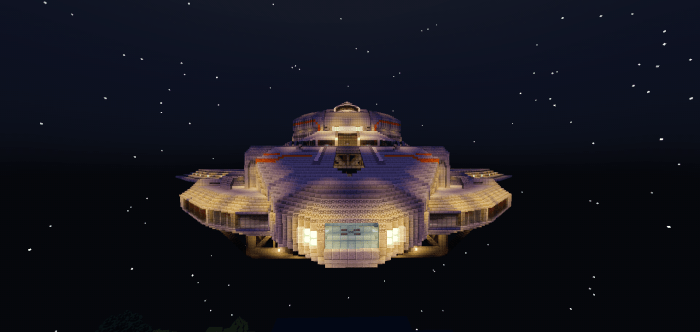Among Us Space Ship Minecraft map