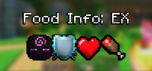 Food Info: Extended Minecraft texture pack