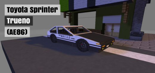 Toyota Sprinter Trueno Minecraft addon