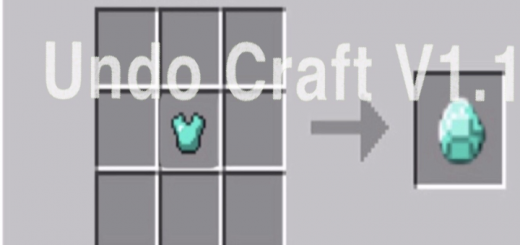 Undo Craft Minecraft addon