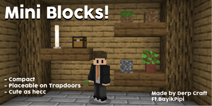 Mini Blocks Addon Minecraft addon