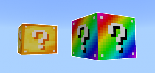 Rainbow Lucky Block Minecraft addon