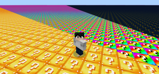 Flat Lucky Worlds Minecraft map