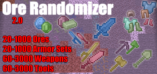 Ore Randomizer – 1000 Ores Minecraft addon