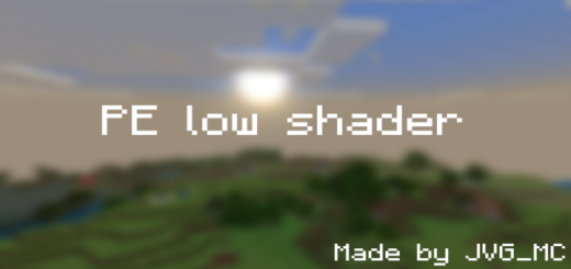 PE Low Shader Minecraft shader
