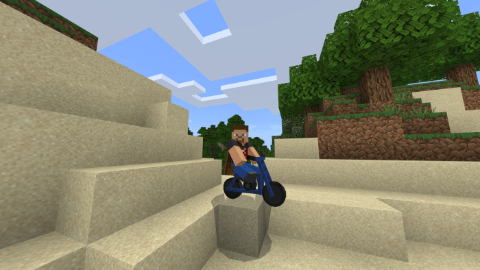 Simple Minibike Minecraft addon