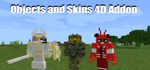 Skins 4D and Armors 4D Minecraft addon