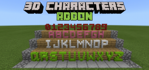 3D Characters Minecraft addon