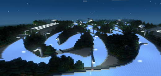 Ice Boat Raceway Minecraft map