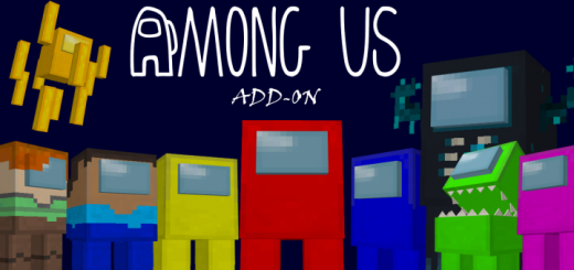 Among Us +4D Skins Minecraft addon