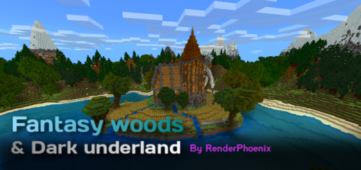 Fantasy Woods & Dark Underland Minecraft map