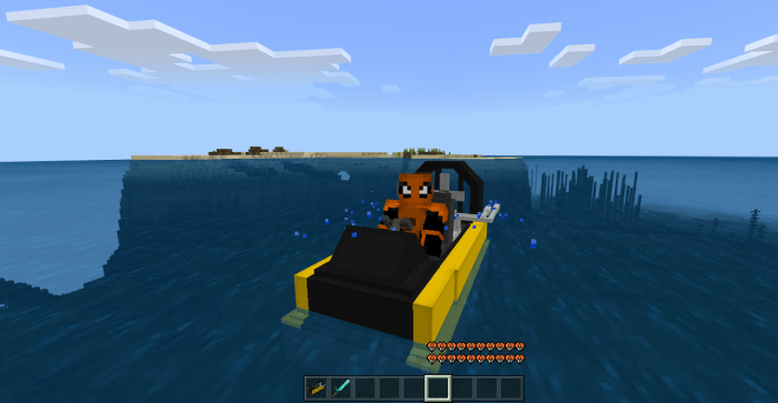 Hovercraft Minecraft addon