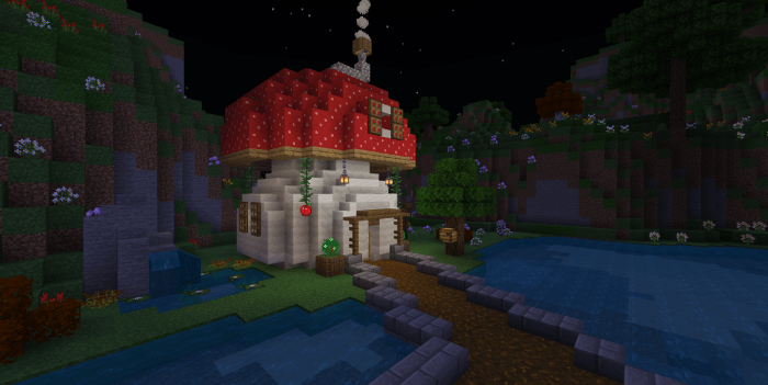 Moth's Mushroom Home Minecraft map