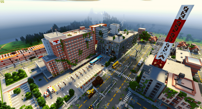 Zombiepolis - A Post Apocalyptic City Minecraft map