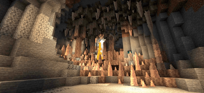 Caves & Caves Minecraft addon