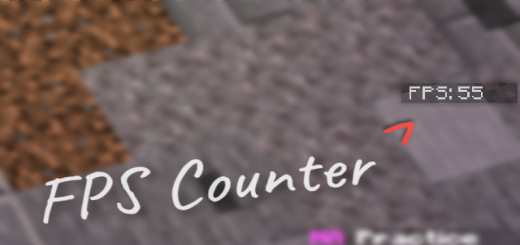 FPS Counter Minecraft texture pack