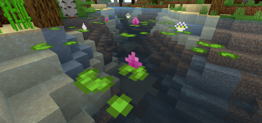 Lily Pads with Flowers Minecraft texture pack