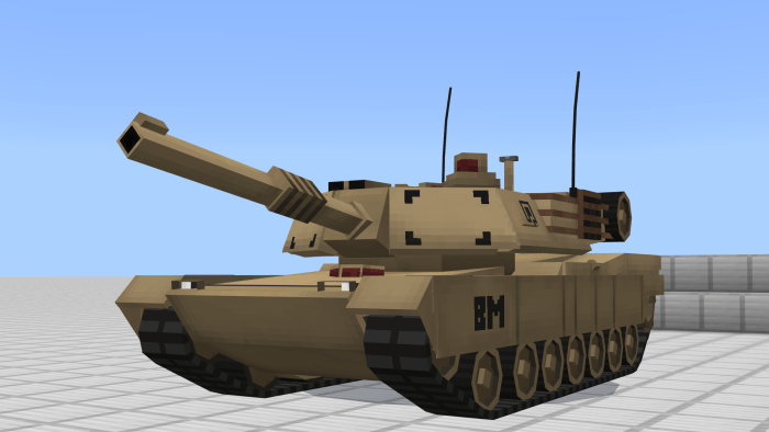 M1A2 Abrams Tank Minecraft addon