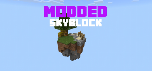 Modded Skyblock Minecraft map