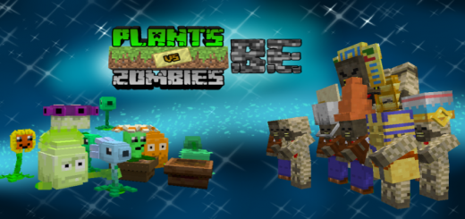 Plants VS Zombies Bedrock Minecraft addon