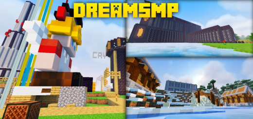 The DreamSMP Minecraft map