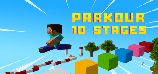 10 Stages Parkour Minecraft map