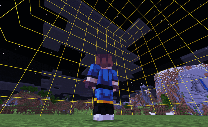 Bedrock Chunk Borders Minecraft texture pack