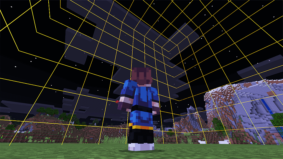 Bedrock Chunk Borders Minecraft texture pack