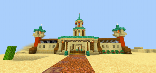 Desert Starter Village Minecraft map