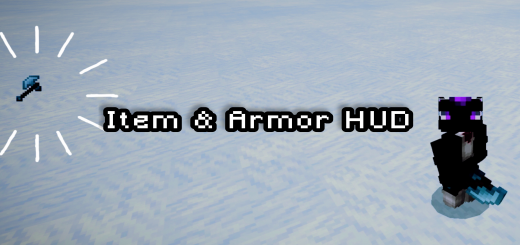 Armor & Item Hud Minecraft texture pack