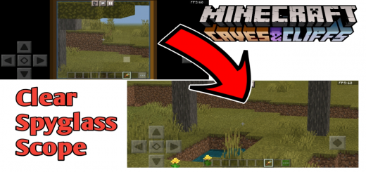 Clear Spyglass Scope Minecraft texture pack