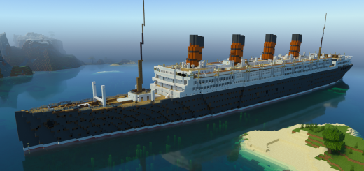 RMS Aquitania Minecraft map