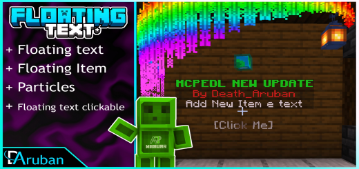 Floating Text+ Minecraft addon