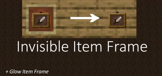 Invisible Item Frame Minecraft texture pack