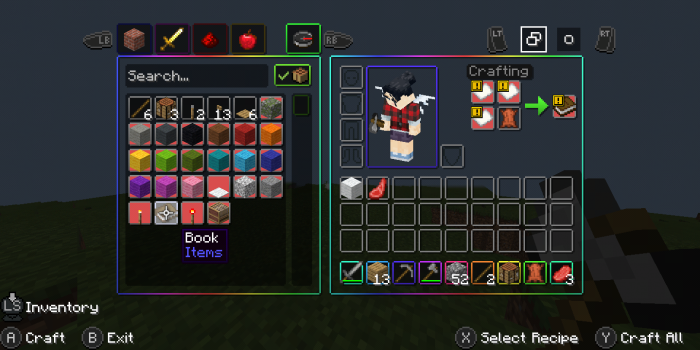 Animated RGB XP Bar + Classic Inventory GUI Minecraft texture pack