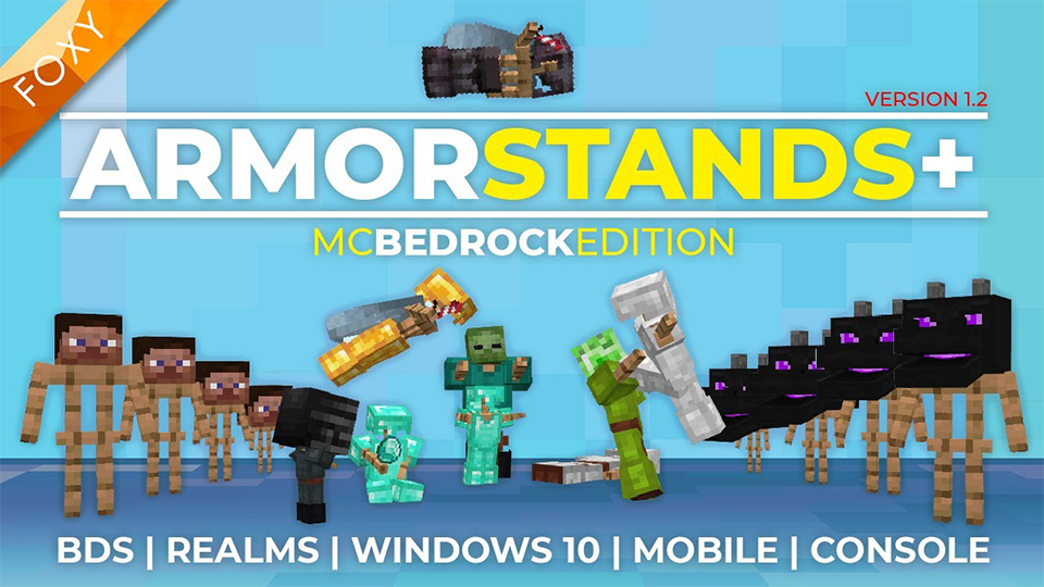 Armor Stands Plus Minecraft addon