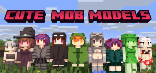 Cute Mob Model ANIME Minecraft addon