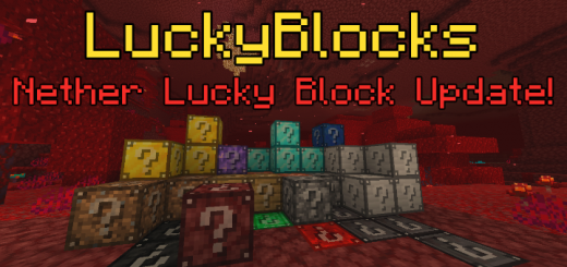 Lucky Blocks Add-On Nether Lucky Block Minecraft addon