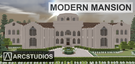 Modern Mansion 6 - Sandstone House Minecraft map