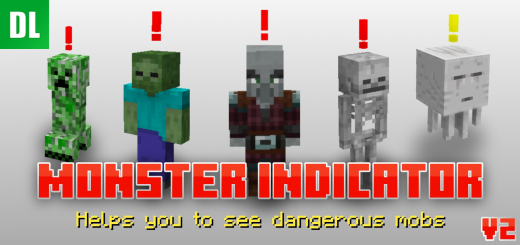 Monster Indicator Minecraft texture pack